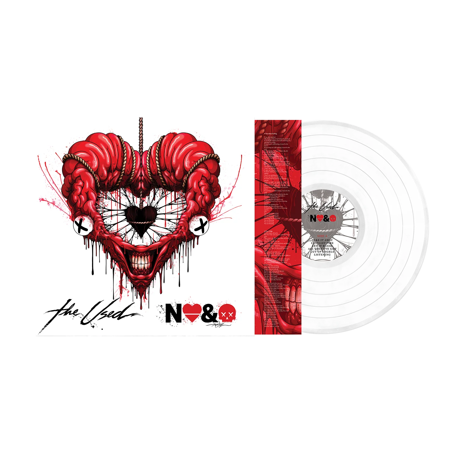 The Used – In Love and Death [25 Years of The Used] Exclusive Glass Clear Vinyl w/ Slipmat - Image 2